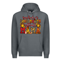 Rock somebody's loud mouth softball mama Premium Hoodie - Jasminsmagicworld