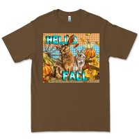 Cacao Hello Fall Rabbit Premium Tee - LillyAllenDesigns