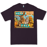 Plum Hello Fall Rabbit Premium Tee - LillyAllenDesigns