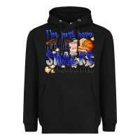 Black i'm just here for the snacks #basketball brother Heavyweight Hoodie - Zillion Design Studio