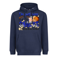 Navy i'm just here for the snacks #basketball brother Heavyweight Hoodie - Zillion Design Studio