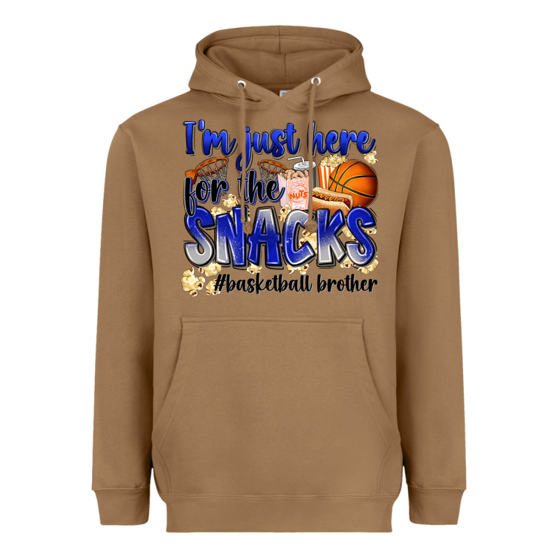 I'm Just Here For The Snacks #basketball Brother Heavyweight Hoodie by Zillion Design Studio | Teevron
