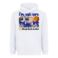 White i'm just here for the snacks #basketball brother Heavyweight Hoodie - Zillion Design Studio