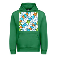Emerald stars school seamless pattern Urban Hoodie - BundleAndBundleShop
