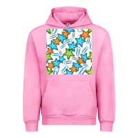 Fuchsia Pink stars school seamless pattern Urban Hoodie - BundleAndBundleShop