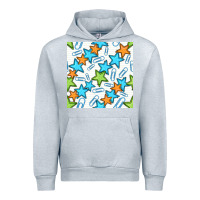Heather Grey stars school seamless pattern Urban Hoodie - BundleAndBundleShop