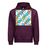 Mauve Wine stars school seamless pattern Urban Hoodie - BundleAndBundleShop