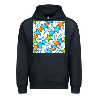 Navy stars school seamless pattern Urban Hoodie - BundleAndBundleShop