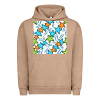 Pigment Burro stars school seamless pattern Urban Hoodie - BundleAndBundleShop