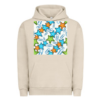 Pigment French Oak stars school seamless pattern Urban Hoodie - BundleAndBundleShop