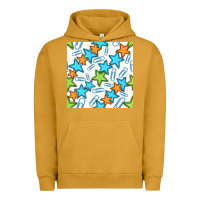 Pigment Peanut Butter stars school seamless pattern Urban Hoodie - BundleAndBundleShop