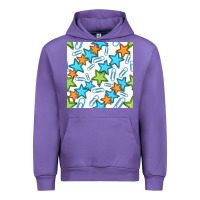 Tulip stars school seamless pattern Urban Hoodie - BundleAndBundleShop