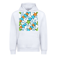 White stars school seamless pattern Urban Hoodie - BundleAndBundleShop
