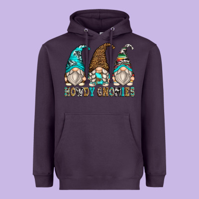 Howdy Gnomies Heavyweight Hoodie Designed By Zillion Design Studio