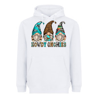 White howdy gnomies Heavyweight Hoodie - Zillion Design Studio