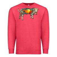 Cardinal charolais bull with desert and leopard Premium Sweatshirt - RanaPortraitStore