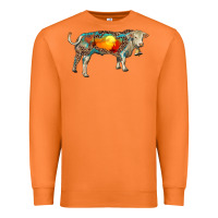 Carrot charolais bull with desert and leopard Premium Sweatshirt - RanaPortraitStore