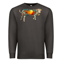 Smoke charolais bull with desert and leopard Premium Sweatshirt - RanaPortraitStore
