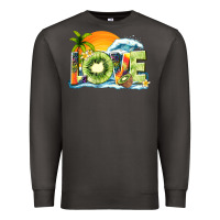 Smoke love kiwi summer Premium Sweatshirt - texasbilliewilder