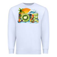 White love kiwi summer Premium Sweatshirt - texasbilliewilder