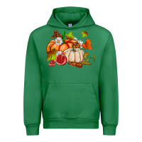 Emerald pumpkins daisies and fall leaf's ado Urban Hoodie - AdoDesignShop