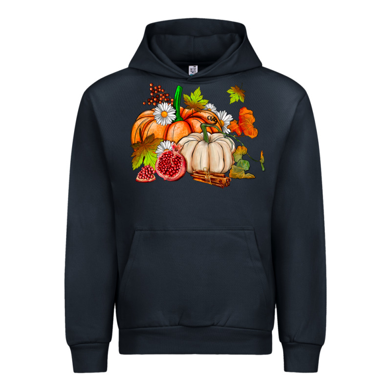 Pumpkins Daisies And Fall Leaf's Ado Urban Hoodie by AdoDesignShop | Teevron