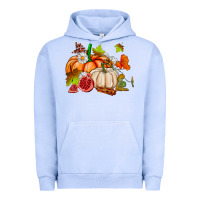 Pigment Grape Ice pumpkins daisies and fall leaf's ado Urban Hoodie - AdoDesignShop
