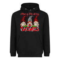 Black merry christmas gnomies Heavyweight Hoodie - Zillion Design Studio