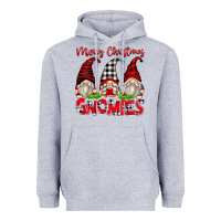 Heather Grey merry christmas gnomies Heavyweight Hoodie - Zillion Design Studio