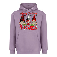 Lavender merry christmas gnomies Heavyweight Hoodie - Zillion Design Studio