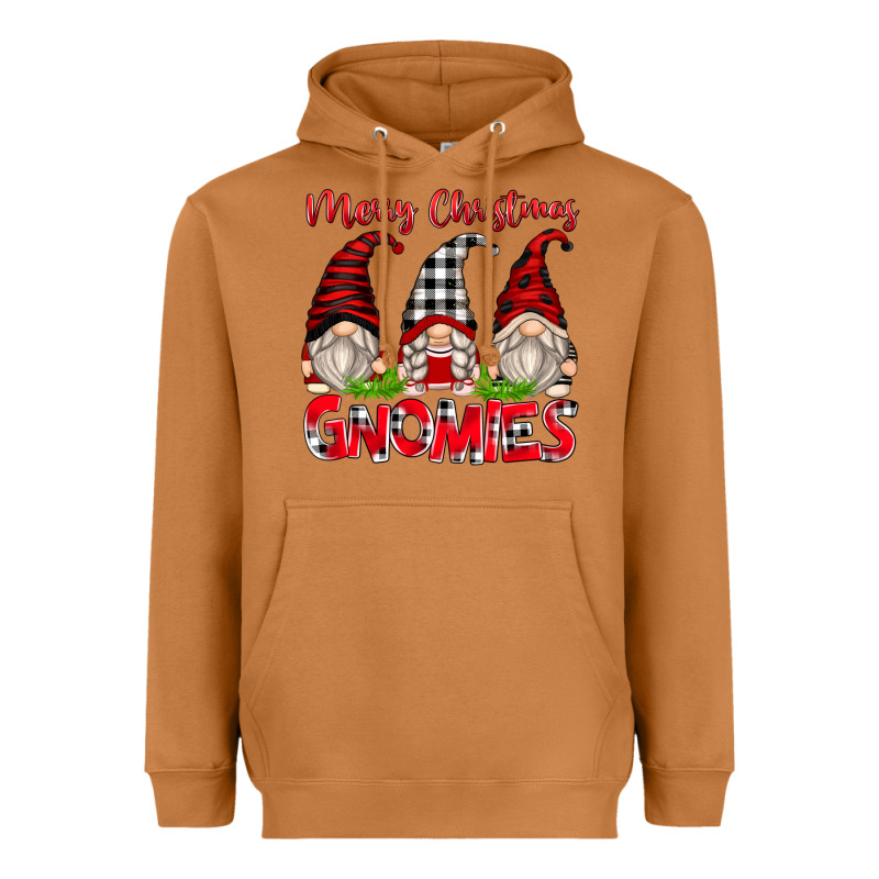Merry Christmas Gnomies Heavyweight Hoodie by Zillion Design Studio | Teevron