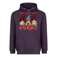 Plum merry christmas gnomies Heavyweight Hoodie - Zillion Design Studio