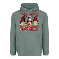 Sage merry christmas gnomies Heavyweight Hoodie - Zillion Design Studio