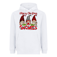 White merry christmas gnomies Heavyweight Hoodie - Zillion Design Studio