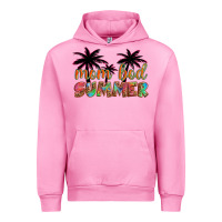 Fuchsia Pink mom bod summer with palms Urban Hoodie - Artiststas