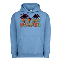 Pigment Pebble Blue mom bod summer with palms Urban Hoodie - Artiststas