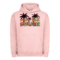 Pigment Salmon mom bod summer with palms Urban Hoodie - Artiststas