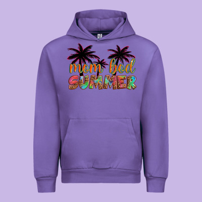 Mom Bod Summer With Palms Urban Hoodie Designed By Artiststas