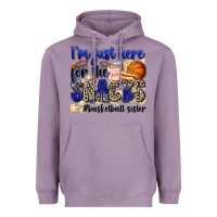 Lavender i'm just here for the snacks #basketball sister Heavyweight Hoodie - Zillion Design Studio