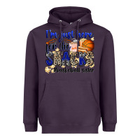 Plum i'm just here for the snacks #basketball sister Heavyweight Hoodie - Zillion Design Studio