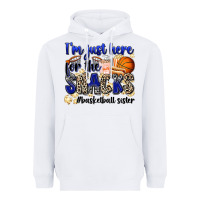 White i'm just here for the snacks #basketball sister Heavyweight Hoodie - Zillion Design Studio