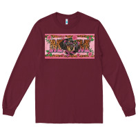 Burgundy danchshund mom license plate template Long Sleeve Tee - BarkalooDesign
