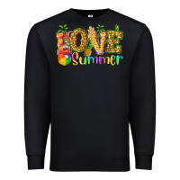 Black love summer with pineapple Premium Sweatshirt - texasbilliewilder