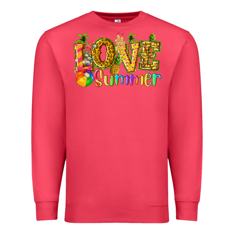 Love Summer With Pineapple Premium Sweatshirt by texasbilliewilder | Teevron