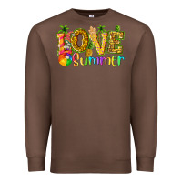 Chestnut love summer with pineapple Premium Sweatshirt - texasbilliewilder