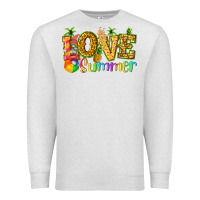 Oatmeal Heather love summer with pineapple Premium Sweatshirt - texasbilliewilder