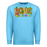 Ocean Blue love summer with pineapple Premium Sweatshirt - texasbilliewilder