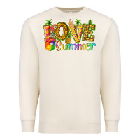 Sandshell love summer with pineapple Premium Sweatshirt - texasbilliewilder