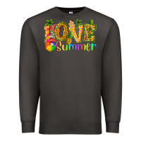 Smoke love summer with pineapple Premium Sweatshirt - texasbilliewilder
