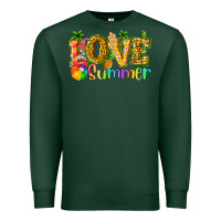 Sports Green love summer with pineapple Premium Sweatshirt - texasbilliewilder